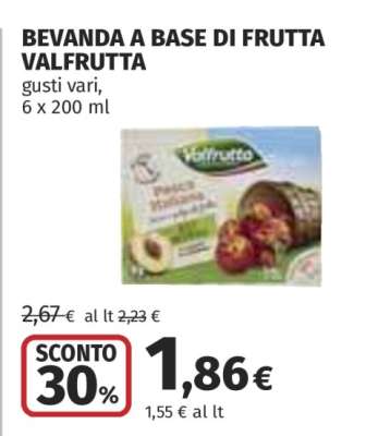 BEVANDA A BASE DI FRUTTA VALFRUTTA