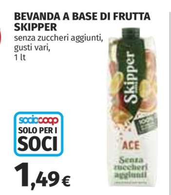 Bevanda a base di frutta Skipper
