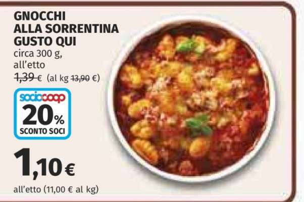 GNOCCHI ALLA SORRENTINA GUSTO QUI