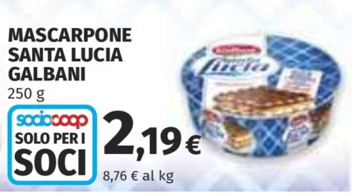 Mascarpone Santa Lucia Galbani