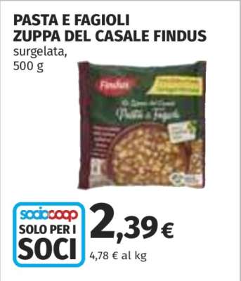 PASTA E FAGIOLI ZUPPA DEL CASALE FINDUS