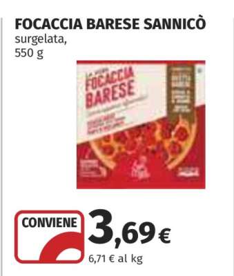 FOCACCIA BARESE SANNICÒ