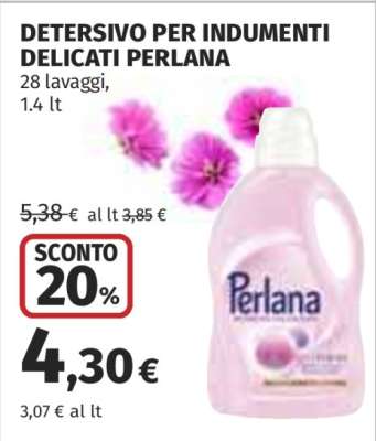 DETERSIVO PER INDUMENTI DELICATI PERLANA