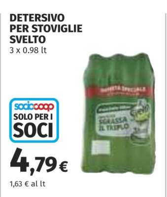 Detersivo per stoviglie Svelto