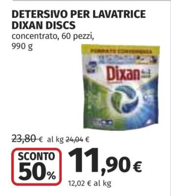 DETERSIVO PER LAVATRICE DIXAN DISCS