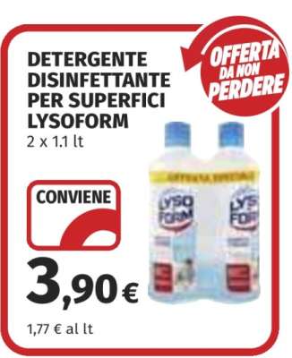 Detergente Disinfettante per Superfici Lysoform