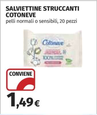 SALVIETTINE STRUCCANTI COTONEVE