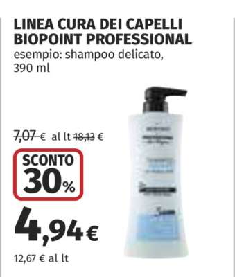 LINEA CURA DEI CAPELLI BIOPOINT PROFESSIONAL