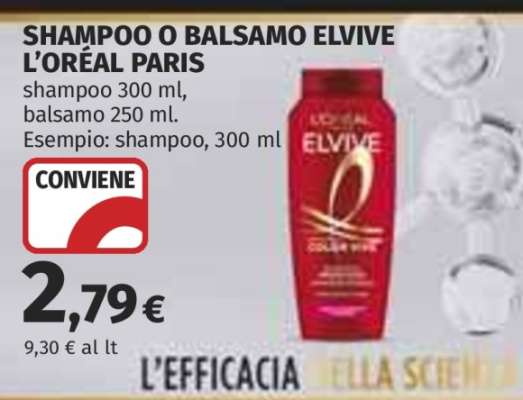 SHAMPOO O BALSAMO ELVIVE L'ORÉAL PARIS