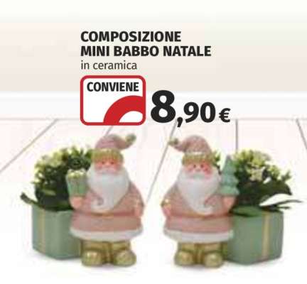 COMPOSIZIONE MINI BABBO NATALE
