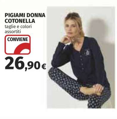 PIGIAMI DONNA COTONELLA