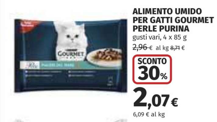 ALIMENTO UMIDO PER GATTI GOURMET PERLE PURINA