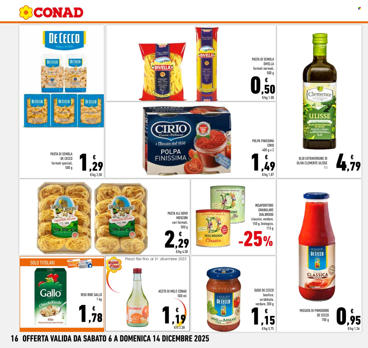 Volantino Conad - 6/12/2025 - 14/12/2025. Pagina 16