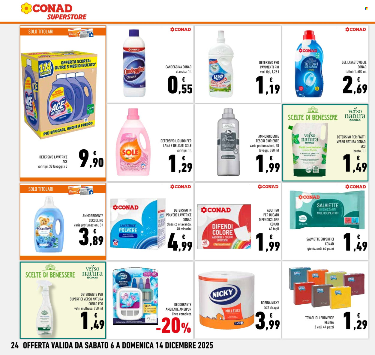 Volantino Conad Superstore - 6/12/2025 - 14/12/2025. Pagina 24