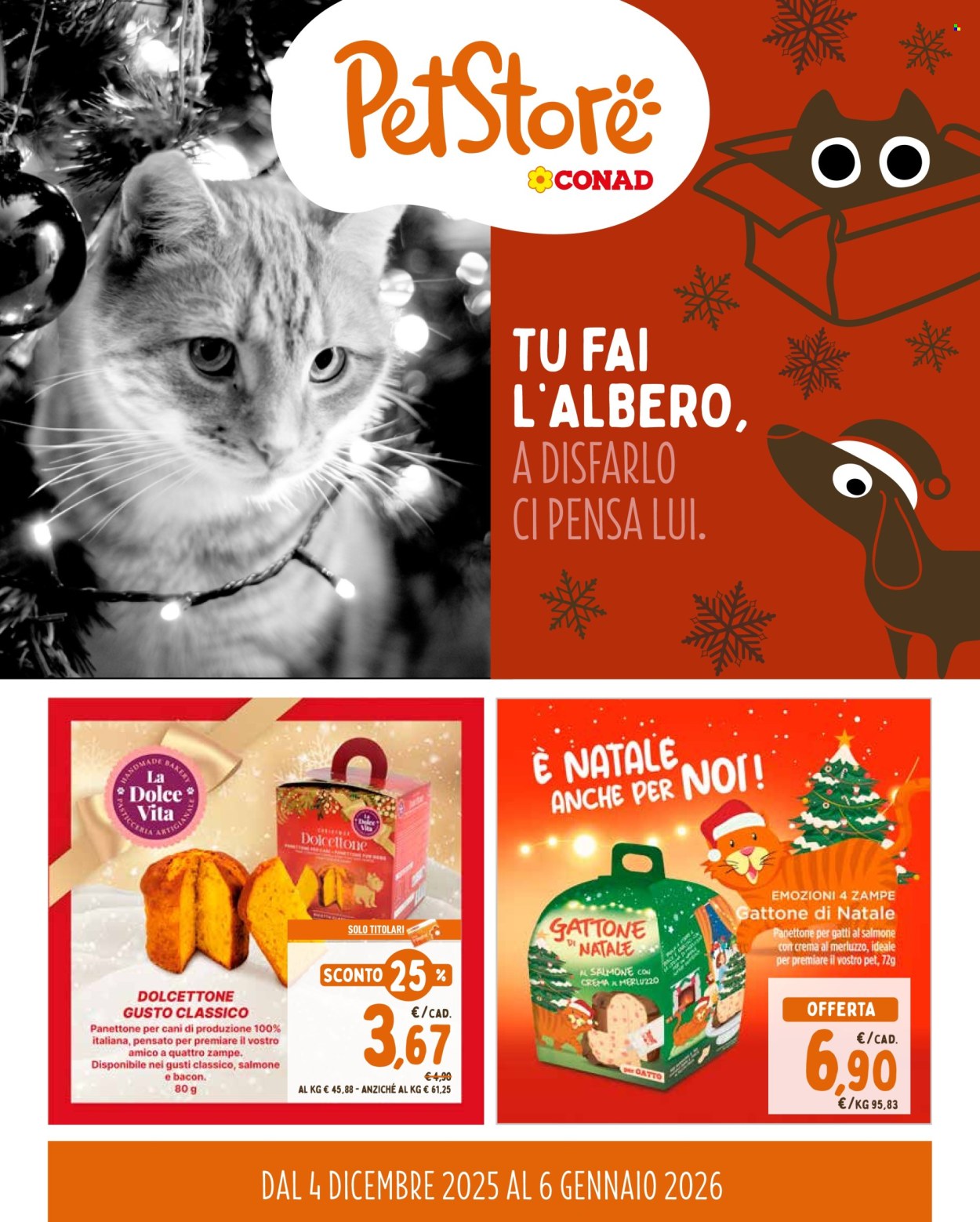 Volantino Pet Store Conad - 4/12/2025 - 6/1/2026. Pagina 1