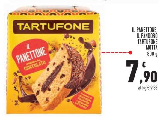 IL PANETTONE, IL PANDORO TARTUFONE MOTTA