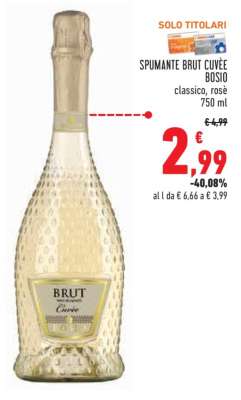 SPUMANTE BRUT CUVÈE BOSIO