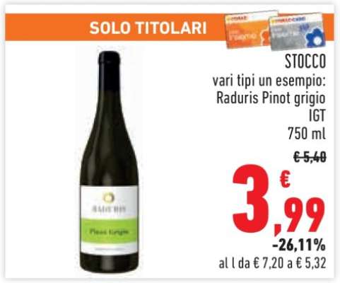 STOCCO Raduris Pinot grigio IGT