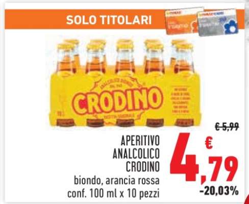 APERITIVO ANALCOLICO CRODINO