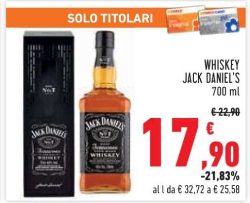 WHISKEY JACK DANIEL'S 700 ml
