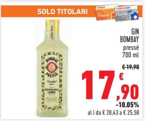 GIN BOMBAY pressé 700 ml