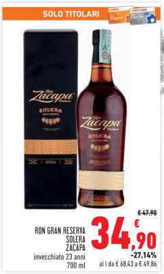 Ron Gran Reserva Solera Zacapa