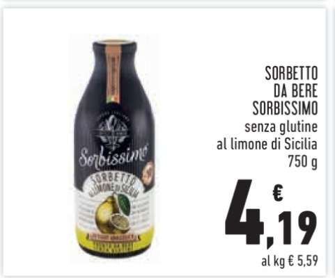 SORBETTO DA BERE SORBISSIMO