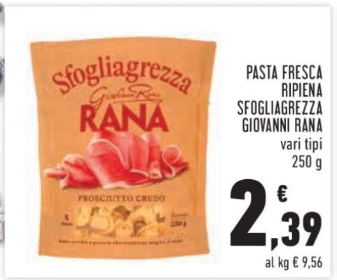 PASTA FRESCA RIPIENA SFOGLIAGREZZA GIOVANNI RANA