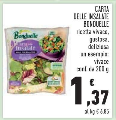 CARTA DELLE INSALATE BONDUELLE
