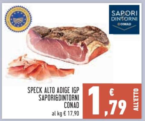 SPECK ALTO ADIGE IGP SAPORI&DINTORNI CONAD
