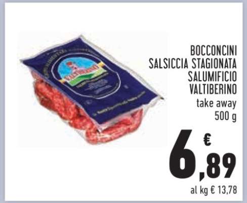 BOCCONCINI SALSICCIA STAGIONATA SALUMIFICIO VALTIBERINO