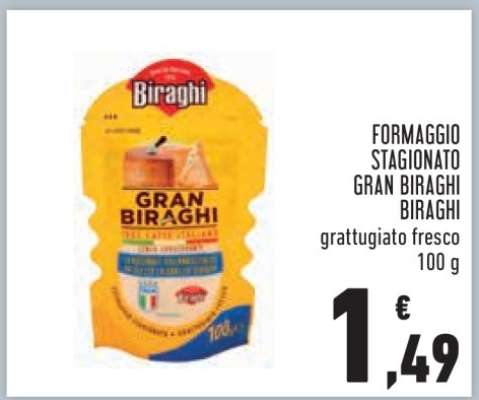FORMAGGIO STAGIONATO GRAN BIRAGHI BIRAGHI
