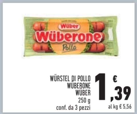 Würstel di Pollo Wuberone Wuber