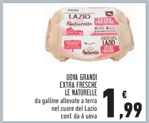Uova Grandi Extra Fresche Le Naturelle
