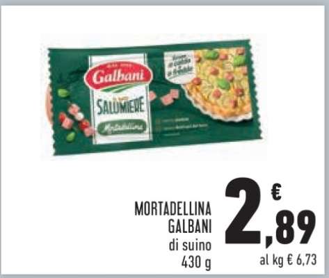 Mortadellina Galbani di suino