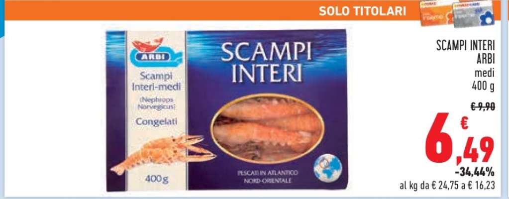 Scampi Interi Arbi