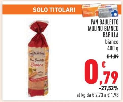 PAN BAULETTO MULINO BIANCO BARILLA