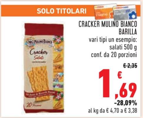 Cracker Mulino Bianco Barilla