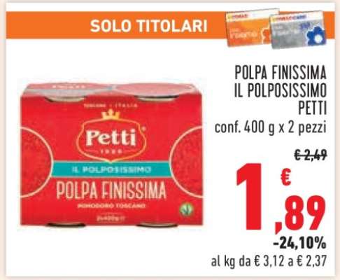 POLPA FINISSIMA IL POLPOSISSIMO PETTI