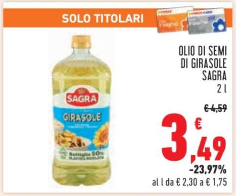 Olio di Semi di Girasole Sagra