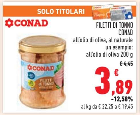 Filetti di Tonno Conad