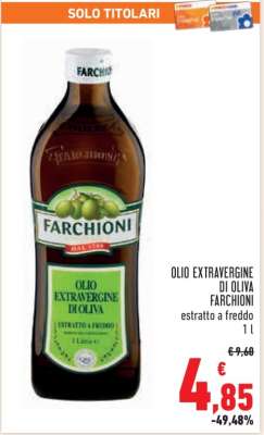 OLIO EXTRAVERGINE DI OLIVA FARCHIONI