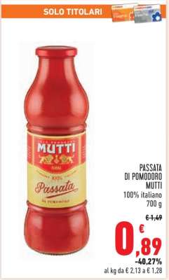 PASSATA DI POMODORO MUTTI
