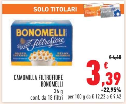 Camomilla Filtrofiore Bonomelli
