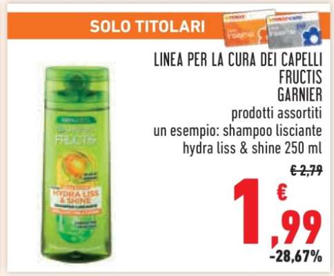 LINEA PER LA CURA DEI CAPELLI FRUCTIS GARNIER