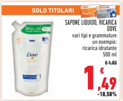 SAPONE LIQUIDO, RICARICA DOVE