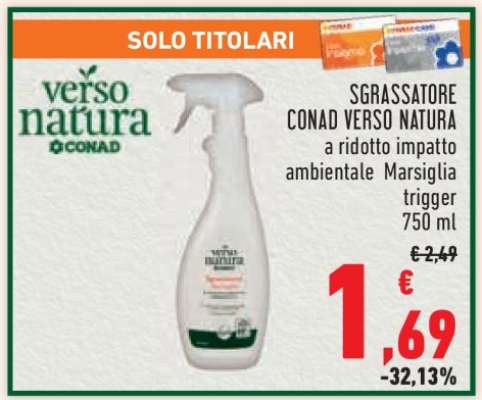 Sgrassatore Conad Verso Natura