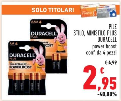 PILE STILO, MINISTILO PLUS DURACELL