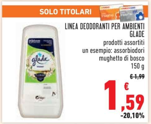 LINEA DEODORANTI PER AMBIENTI GLADE