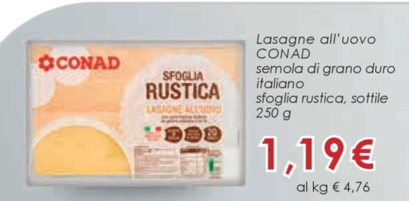 Lasagne all'uovo CONAD